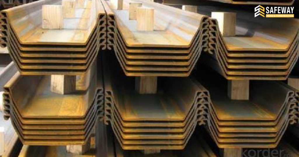 Sheet pile rental services in Bangladesh
