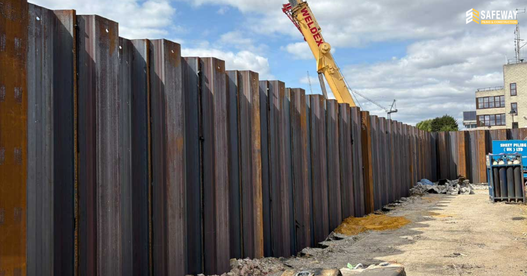 Sheet Pile Retaining Wall