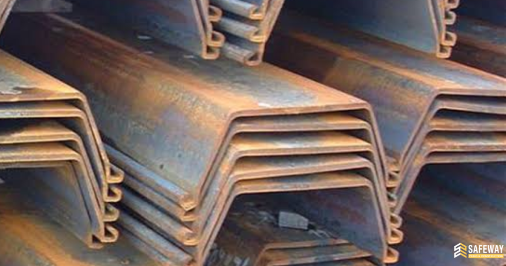 sheet pile driving process