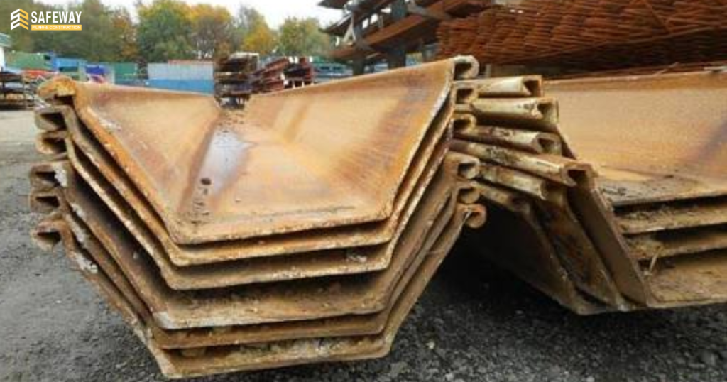 Sheet pile for deep excavation