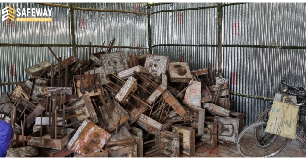 Precast pile joint plates